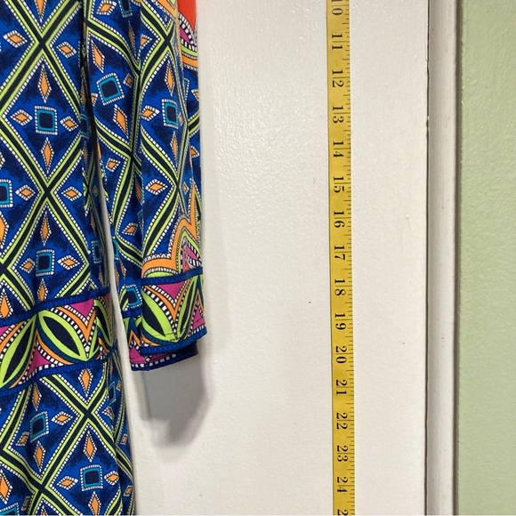 LAUNDRY By Shelli Segal Bohemian Mandala Geometric Dress Women XS - Picture 8 of 14